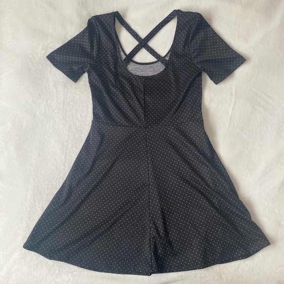 H&M Black Polka Dot Criss-Cross Dress - Picture 3 of 3